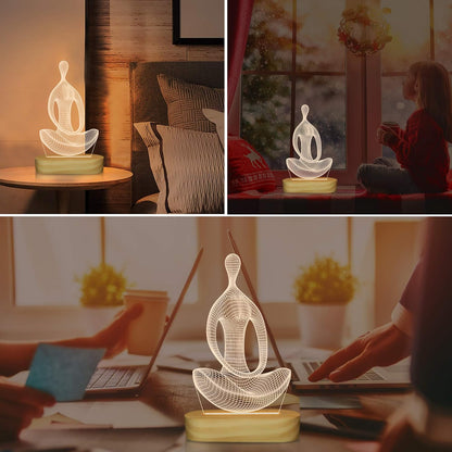 LED Yoga Lamp - USB Night Light