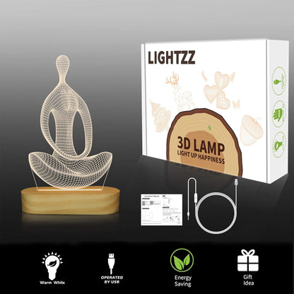 LED Yoga Lamp - USB Night Light