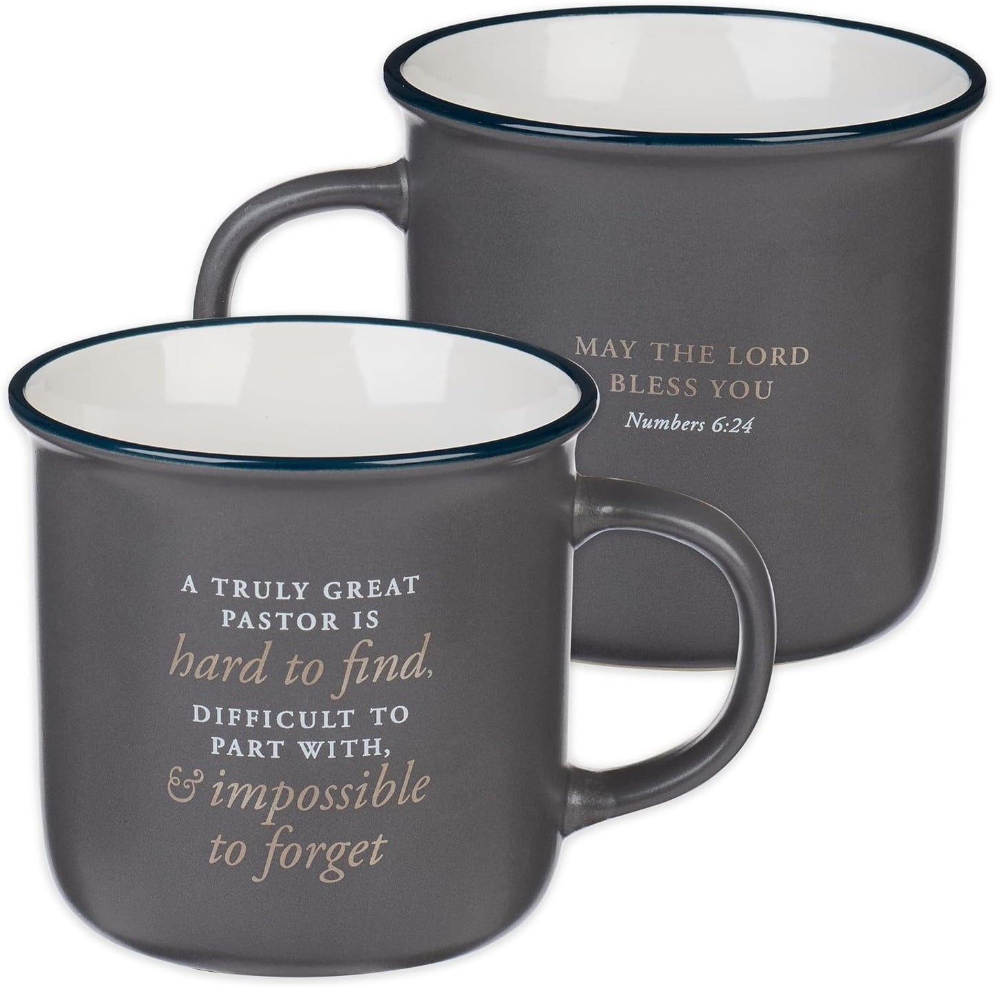 Gray Camp Mug - Numbers 6:24, 13oz